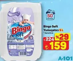 BİNGO SOFT YUMUŞATICI 5 L fiyat ve kampanya bilgisi